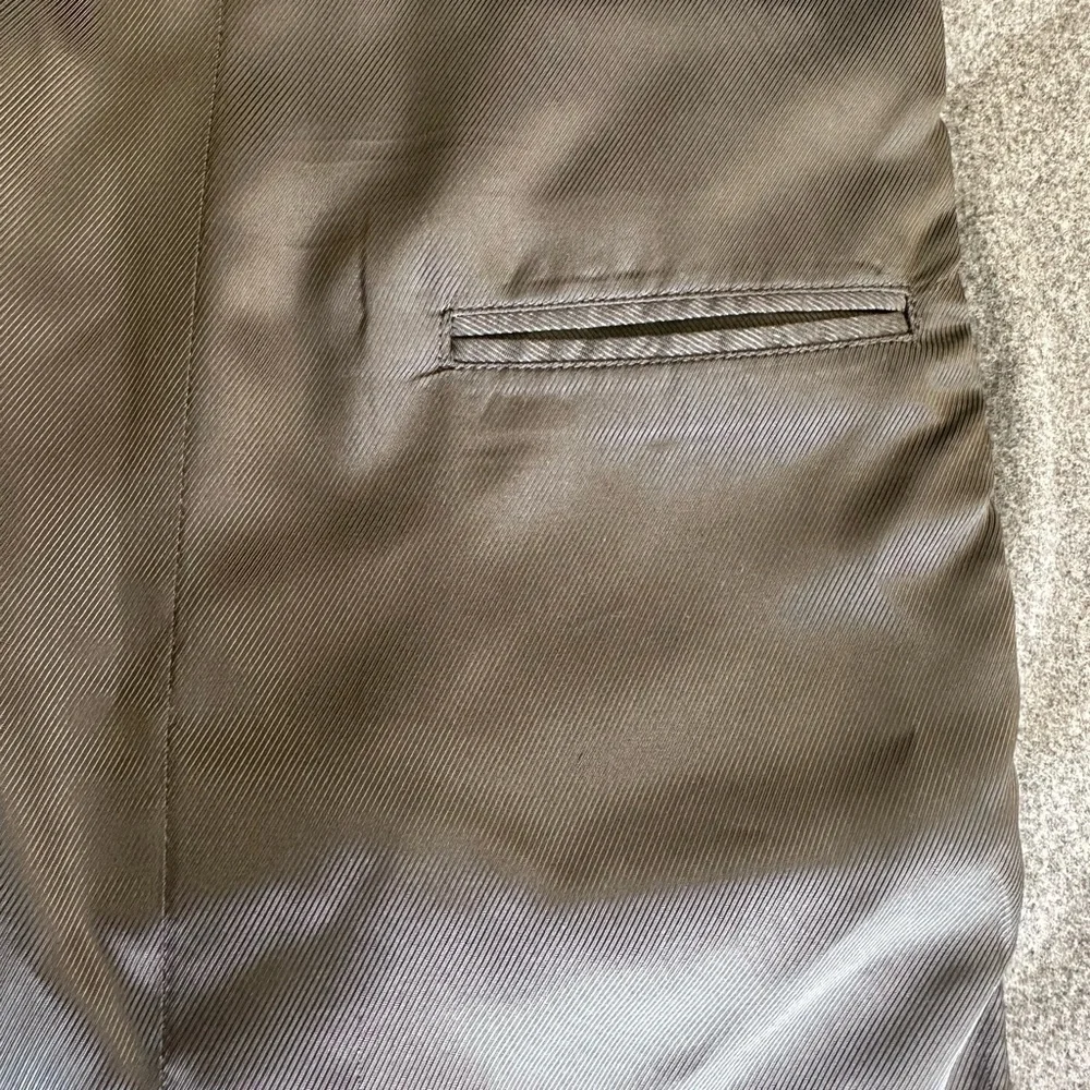 Oscar De La Renta Mens Size 44R Gray Suit Wool Cashmere Blend Jacket Sport Coat